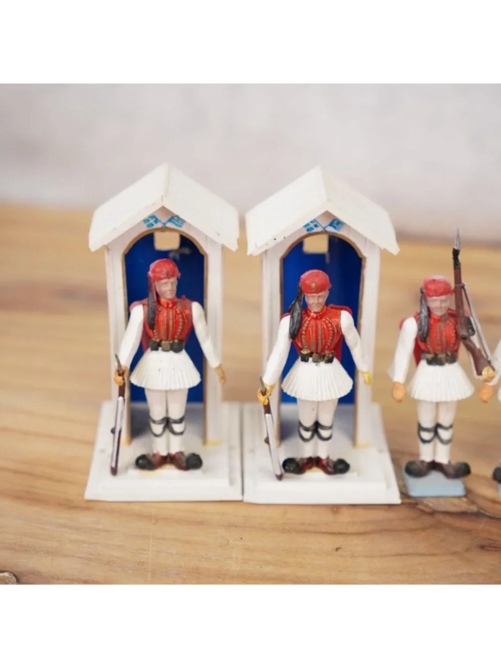 Vintage Aohna Greek Toy Soldiers Set of 13 Evzone Guard Soldiers & Musicians